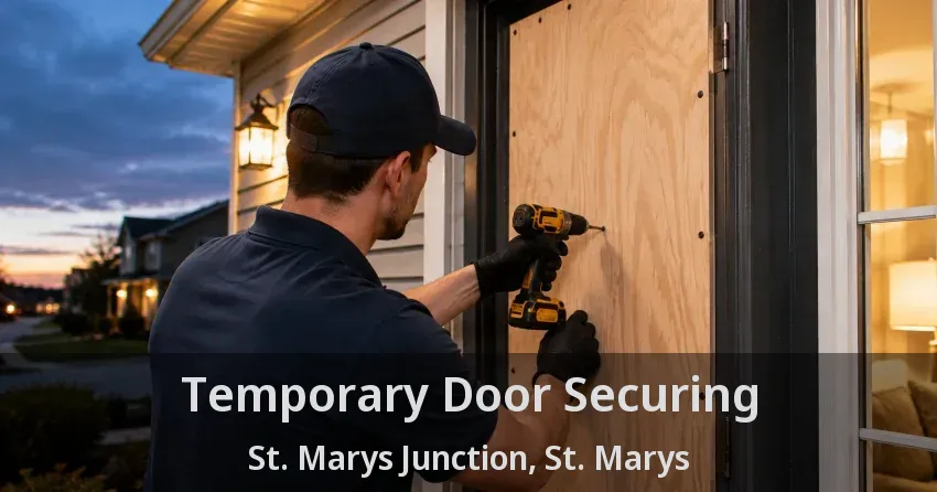 Temporary Door Securing St. Marys Junction, St. Marys - ON