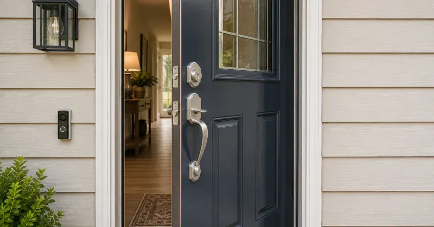 energy-efficient exterior door upgrade installation in Lind, St. Marys
